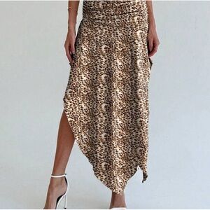 Leopard Print Women's Skirt